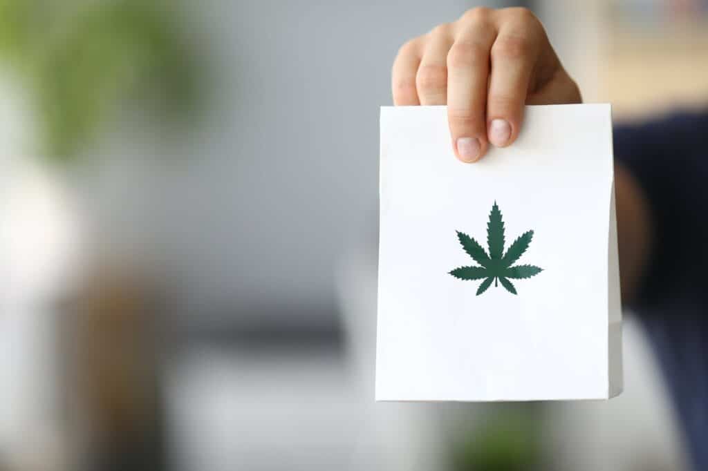 cannabis being prescribed in the pharmacy by a pharmacist