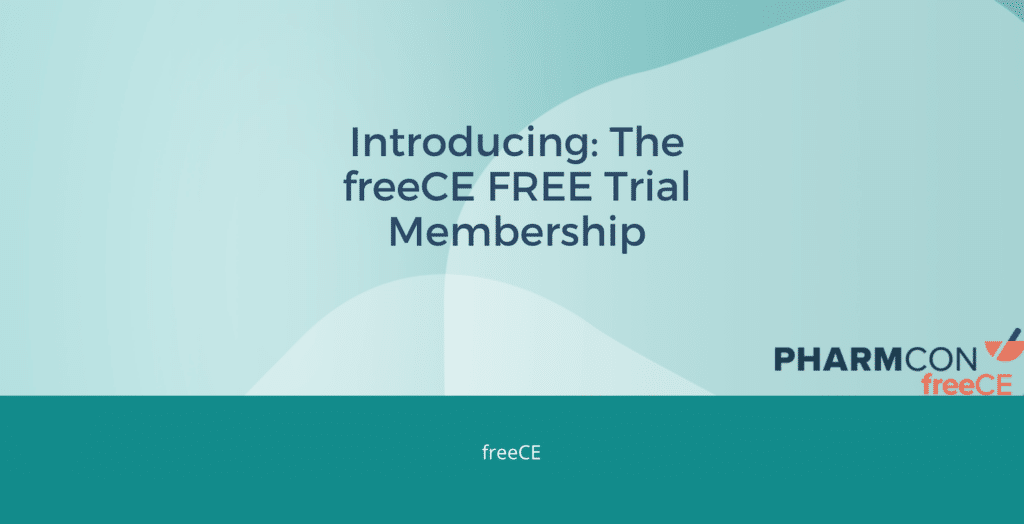 Is there a free trial for CEUs for pharmacists and pharmacy technicians?
