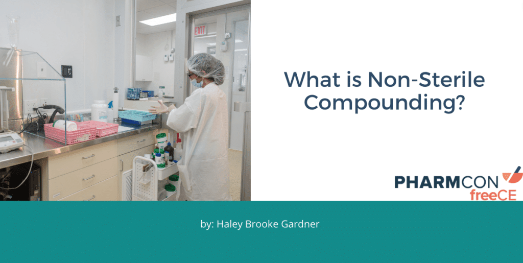 what is nonsterile compounding pharmacy ce