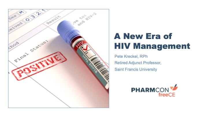 A New ERA of HIV Management Pharmacist Continuing Education Training